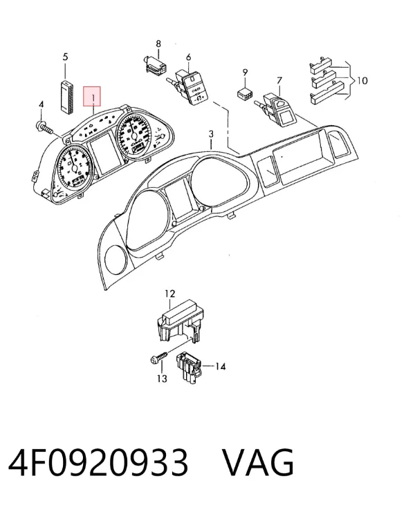 Cuadro instrumentos 4F0920933 VAG