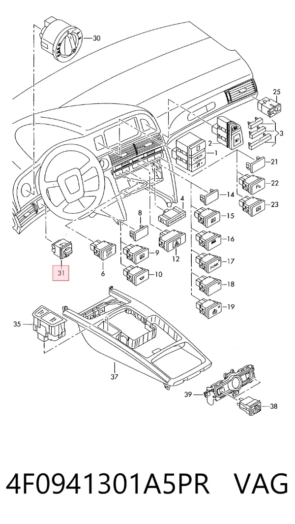  4F0941301A5PR VAG