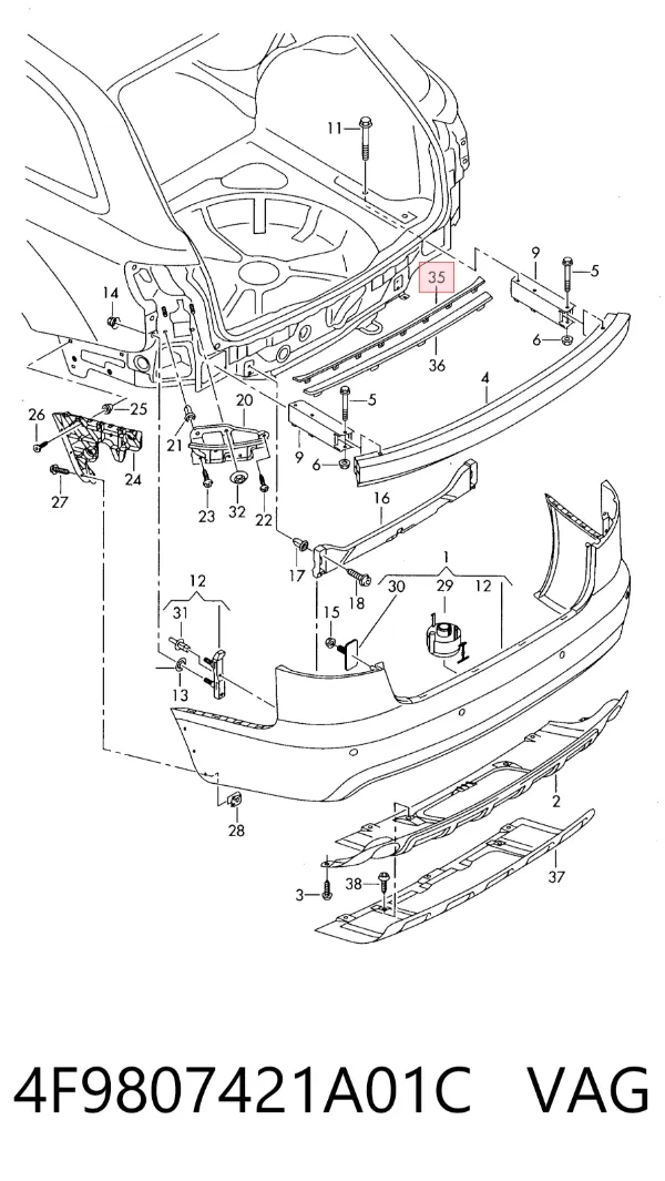  4F9807421A01C VAG
