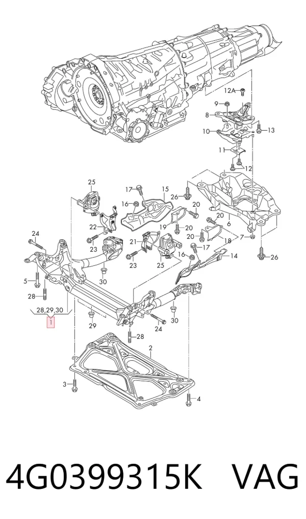 Puente delantero Audi A6 C7