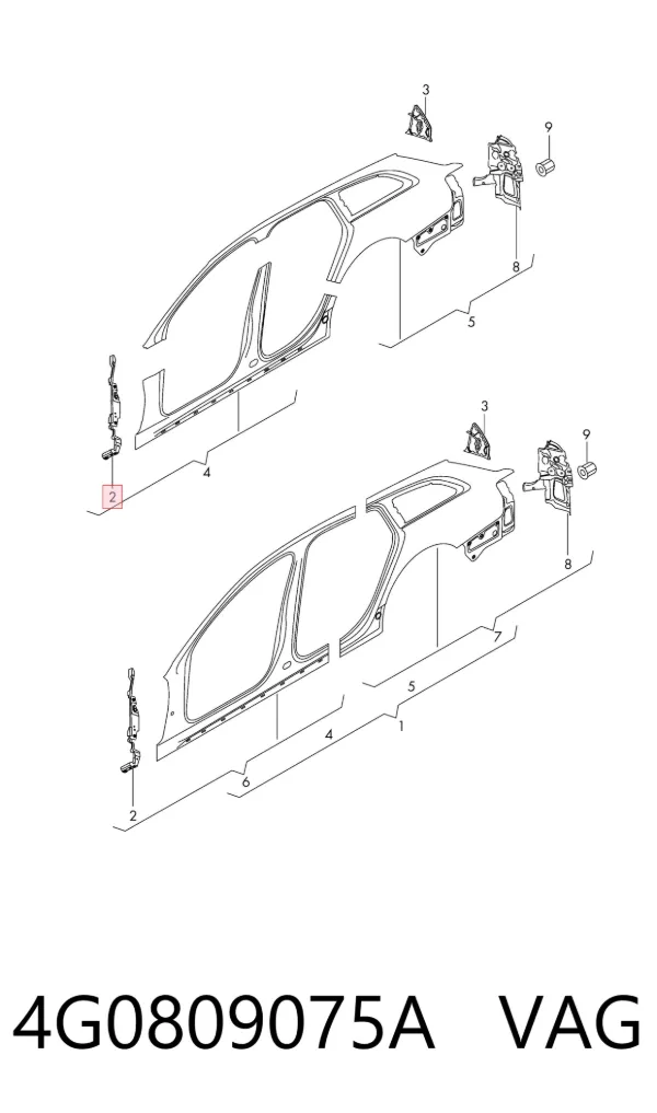  4G0809075A VAG