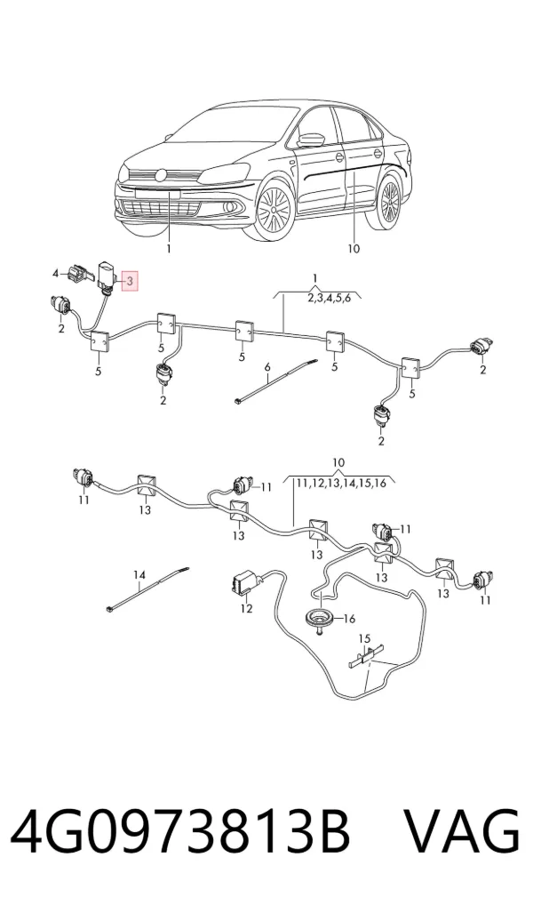  4G0973813B VAG