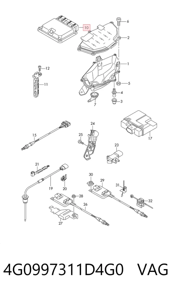 ECU 4G0997311D4G0 VAG