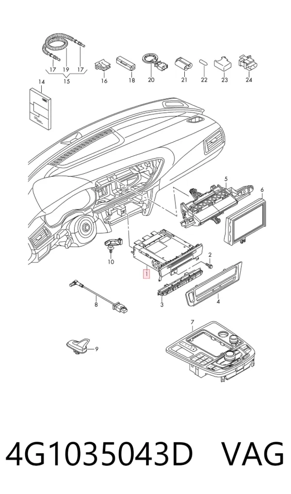 Radio Audi A6 C7