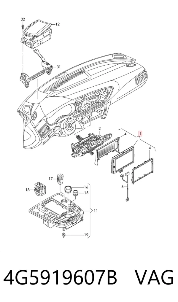 Pantalla Audi A6 C7