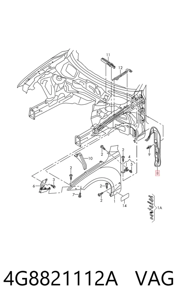  4G8821112A VAG
