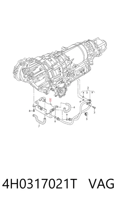 Radiador de refrigeración de la transmisión VAG 4H0317021T