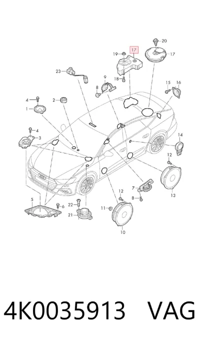 Subwoofer VAG 4K0035913