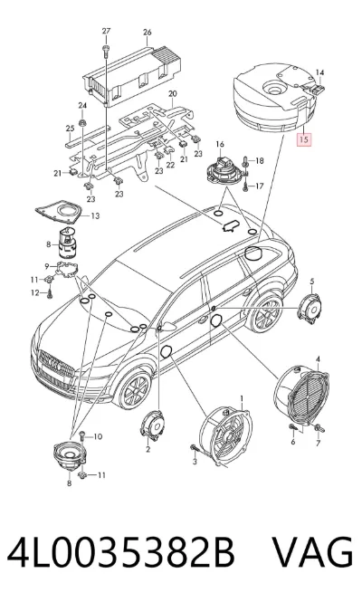 Subwoofer VAG 4L0035382B