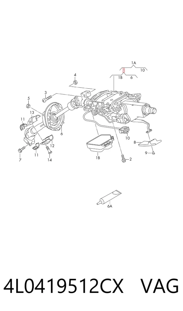 Columna dirección Audi Q7 4LB