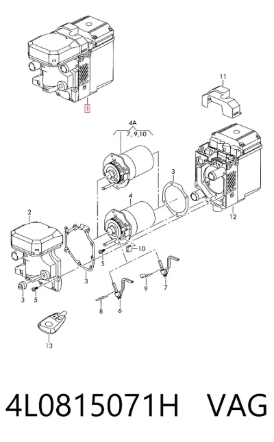 Calefactor autónomo VAG 4L0815071H