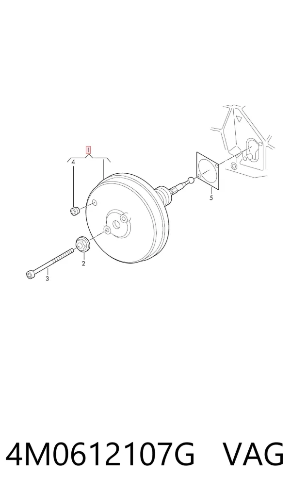 Servofreno 4M0612107G VAG