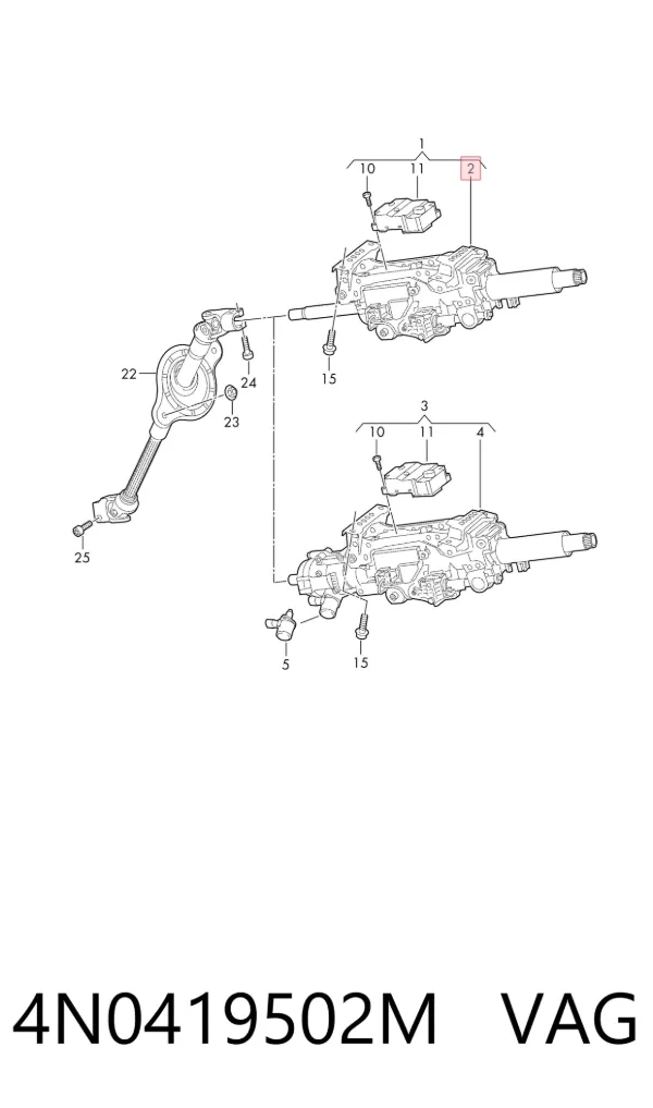 Columna dirección Audi A6 C8