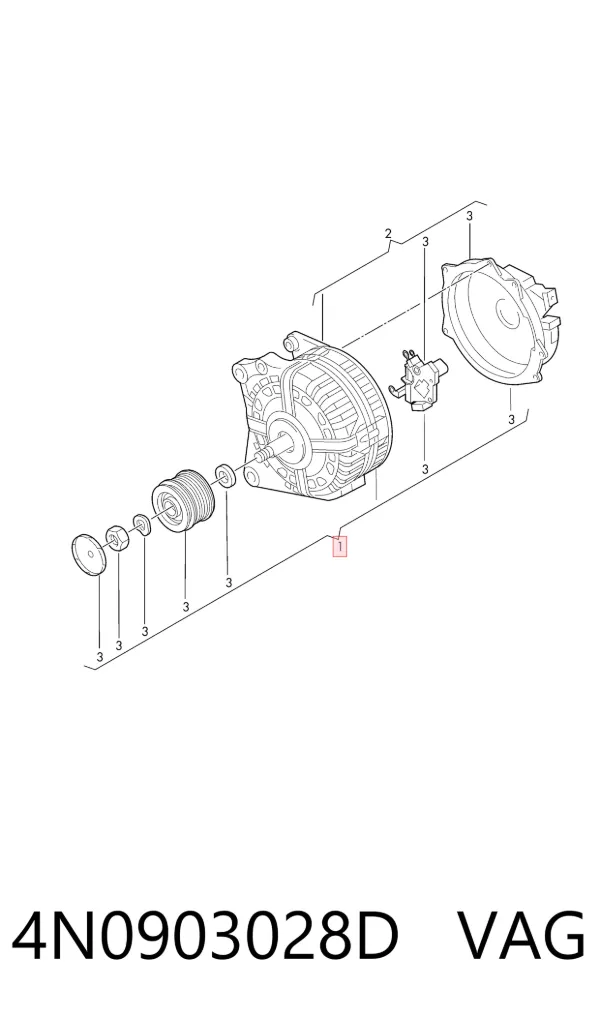 Alternador 4N0903028D VAG