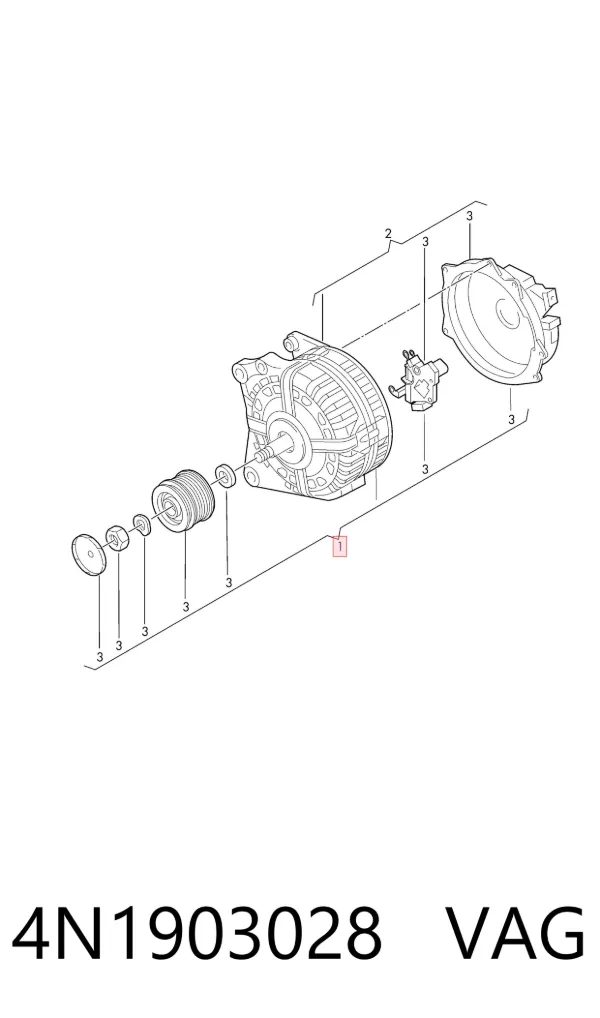 Alternador 4N1903028 VAG