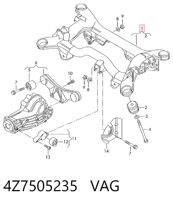 Puente trasero Audi A6 Allroad C5