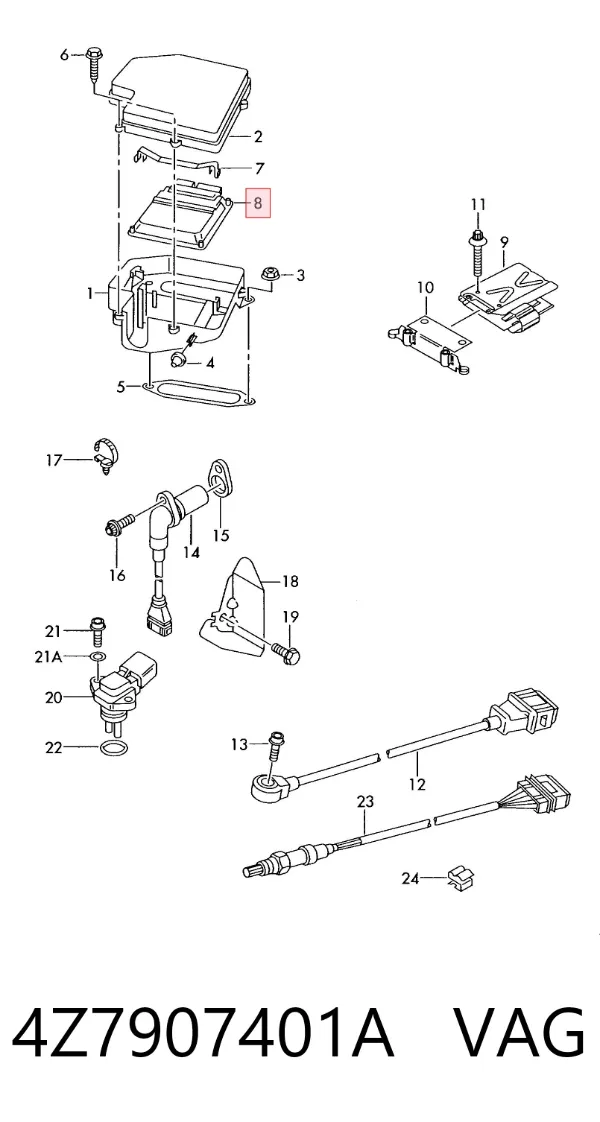 ECU 4Z7907401A VAG
