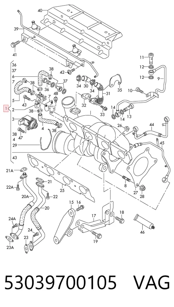 Turbocompresor 53039700105 VAG