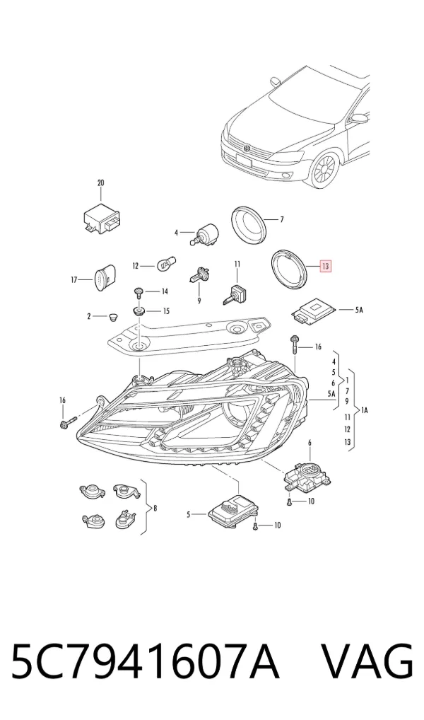  5C7941607A VAG
