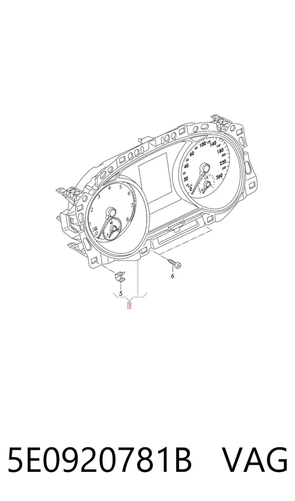Cuadro instrumentos 5E0920781B VAG