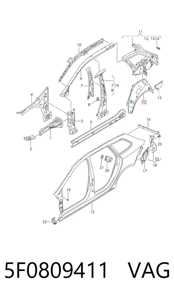  5F0809411 VAG