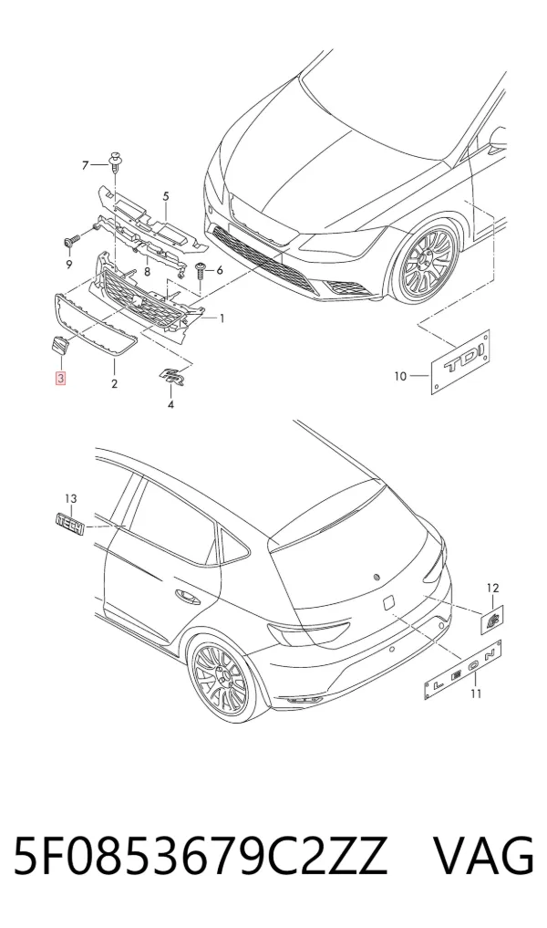  5F0853679C2ZZ VAG