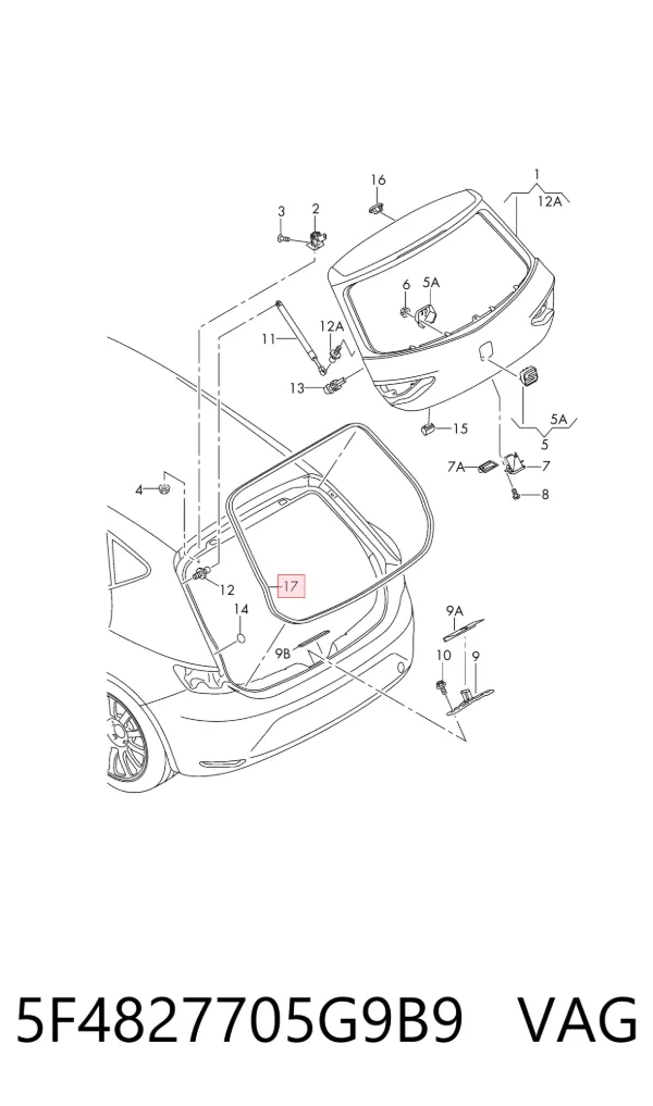  5F4827705G9B9 VAG