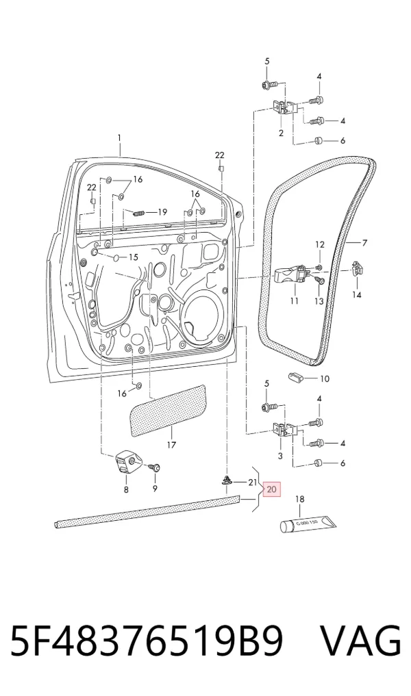  5F48376519B9 VAG