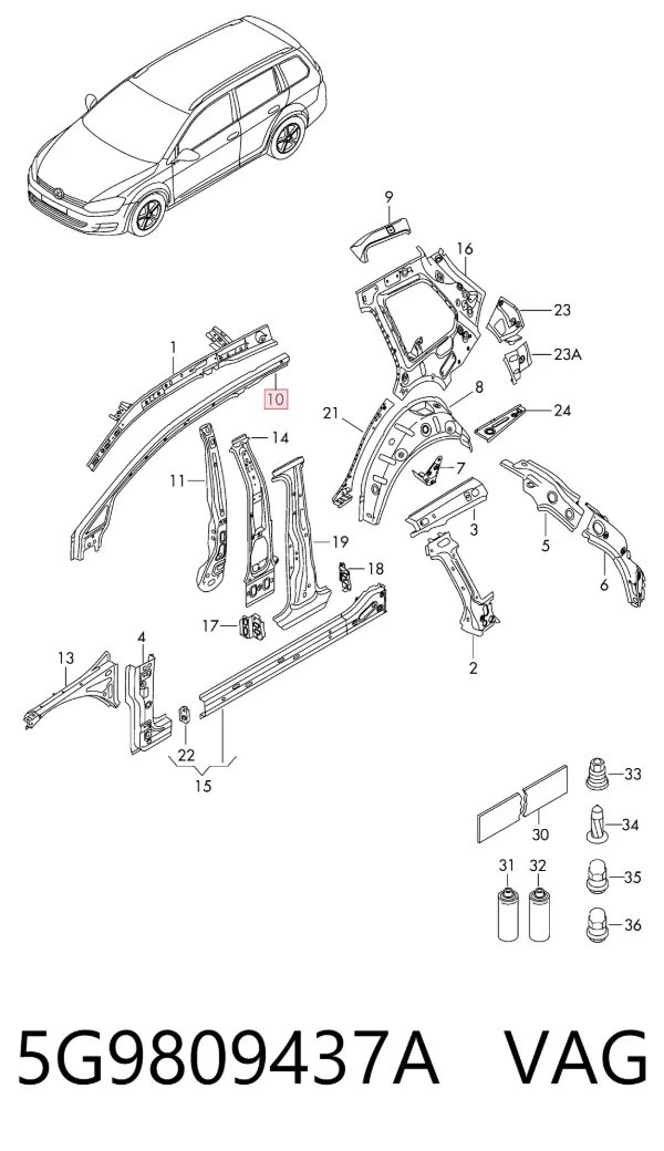  5G9809437A VAG