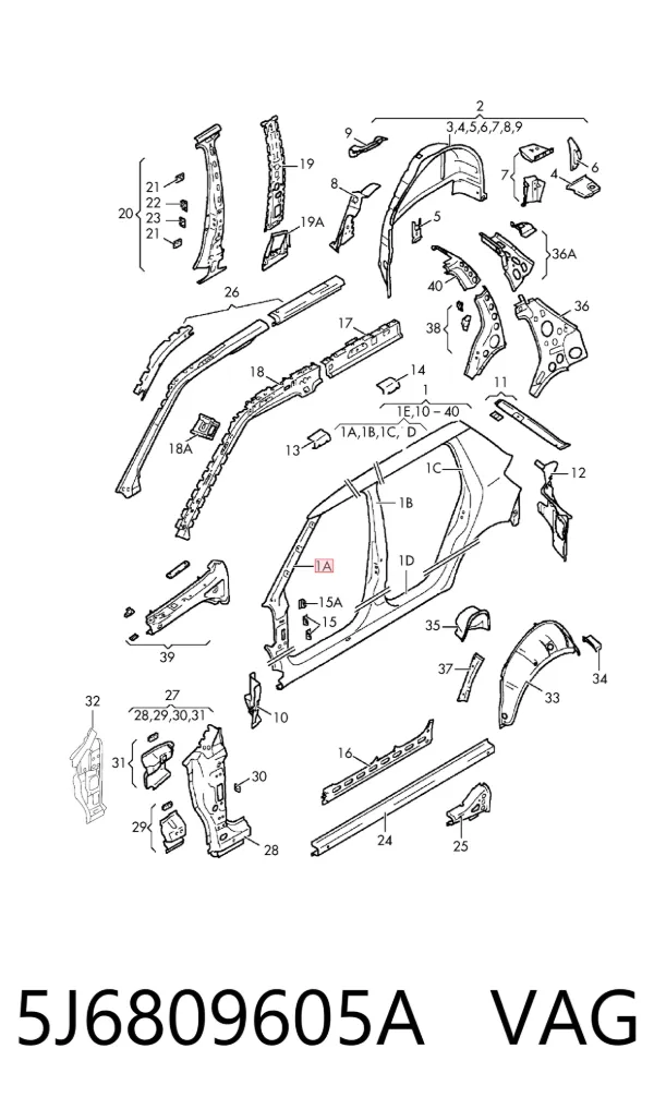  5J6809605A VAG
