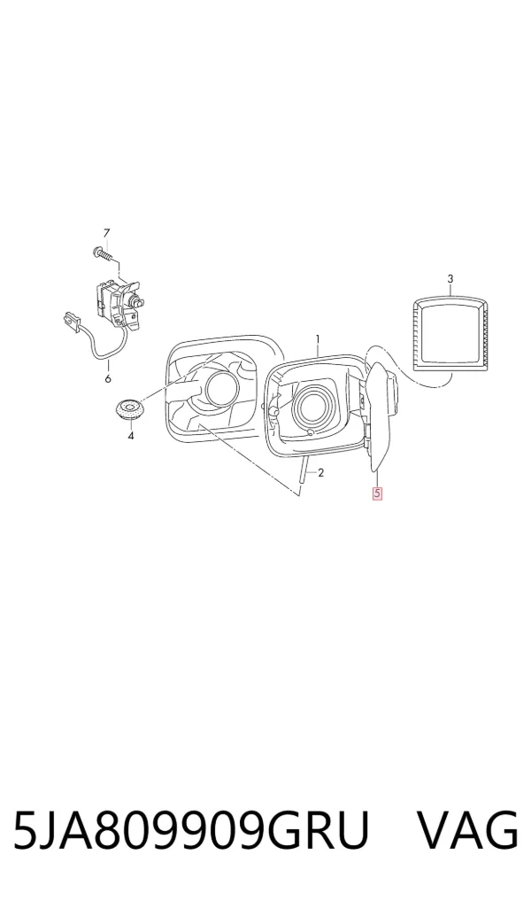 Tapa de la gasolina 5JA809909GRU VAG