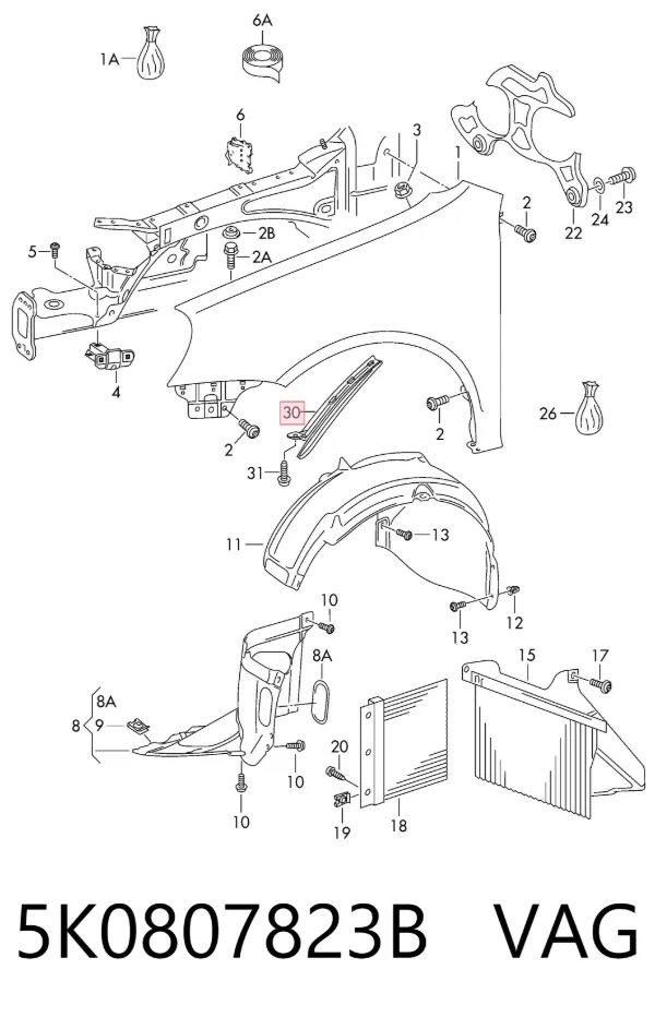  5K0807823B VAG