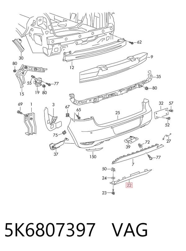 5K6807397 VAG