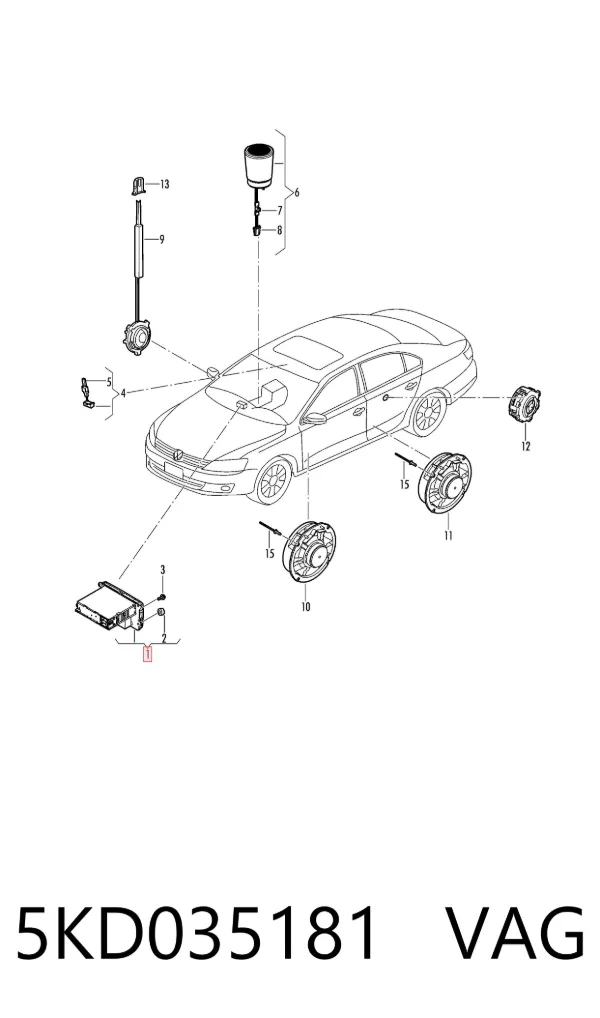 Radio 5KD035181 VAG