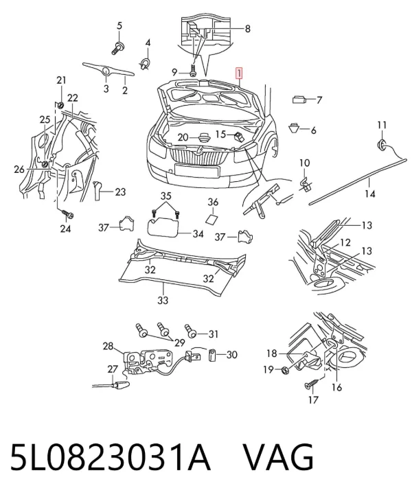 Capó 5L0823031A VAG