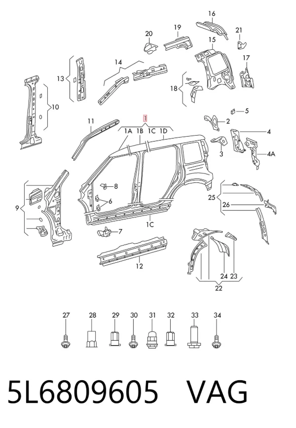  5L6809605 VAG