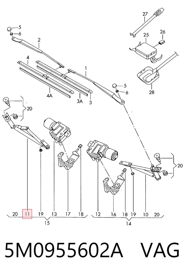  5M0955602A VAG