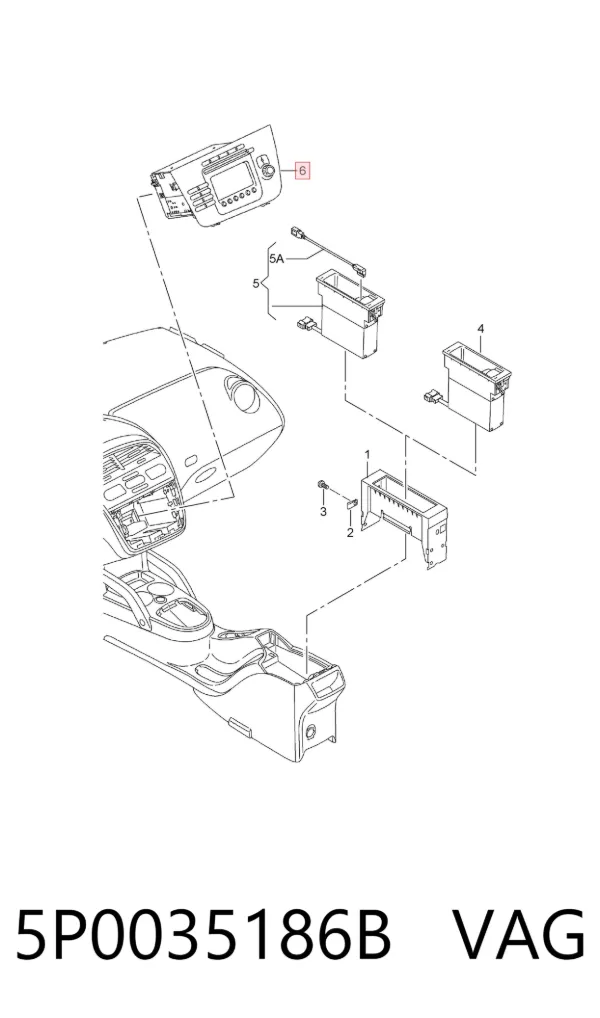 Radio 5P0035186B VAG