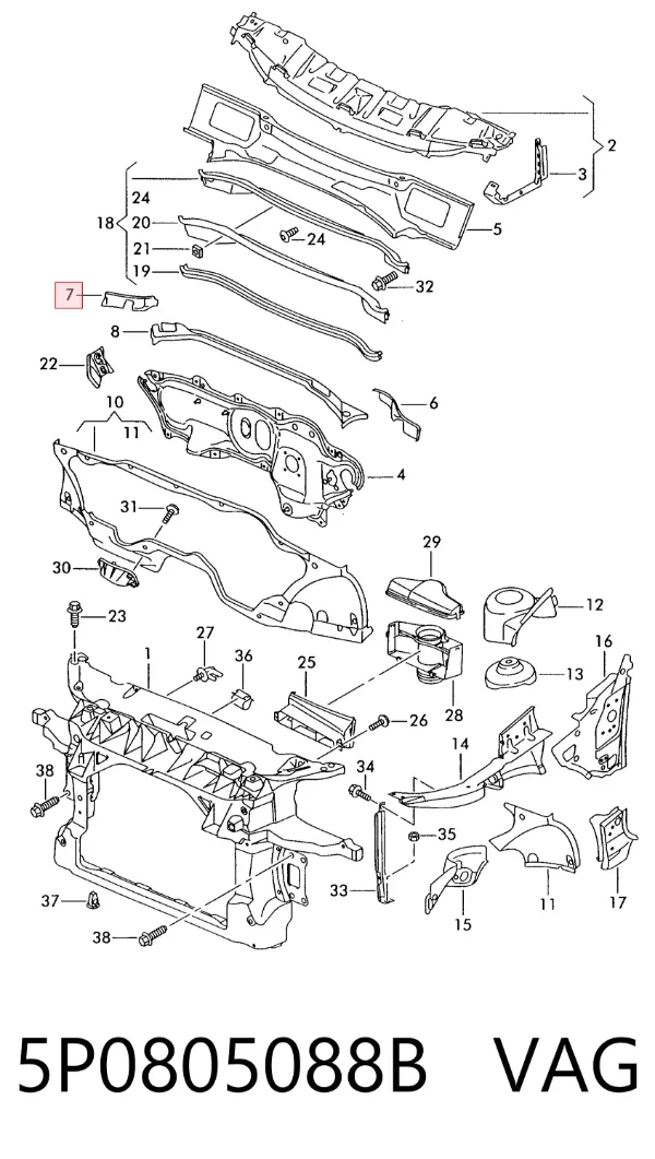  5P0805088B VAG