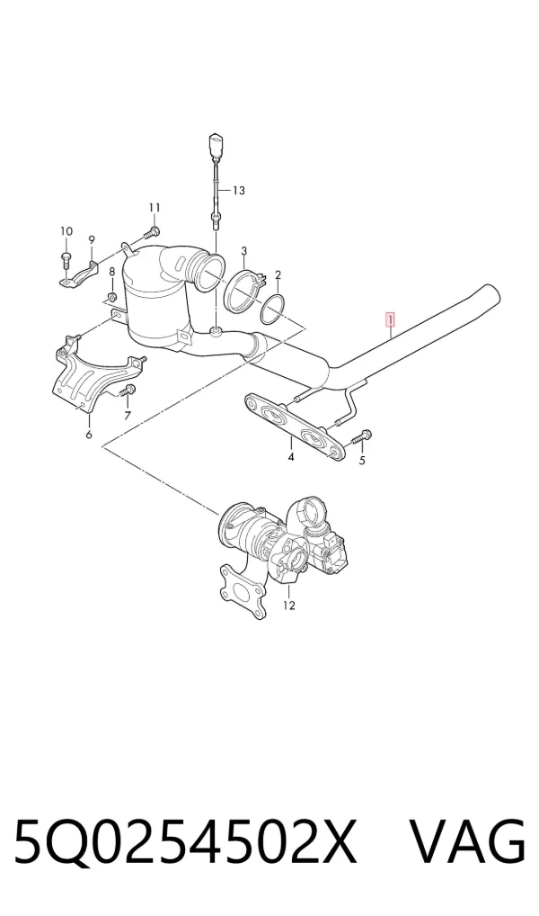 Catalizador 5Q0254502X VAG