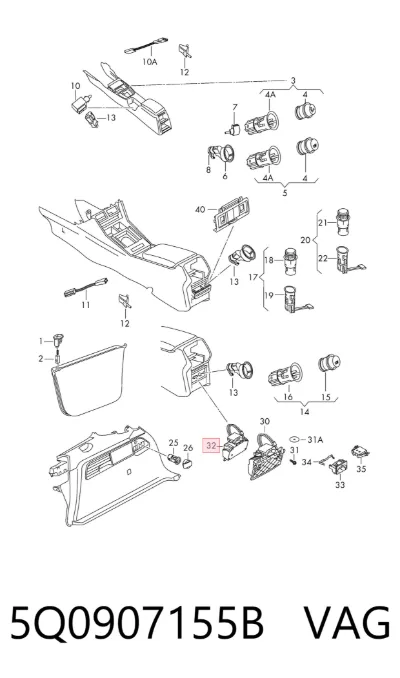 Inversor de corriente VAG 5Q0907155B