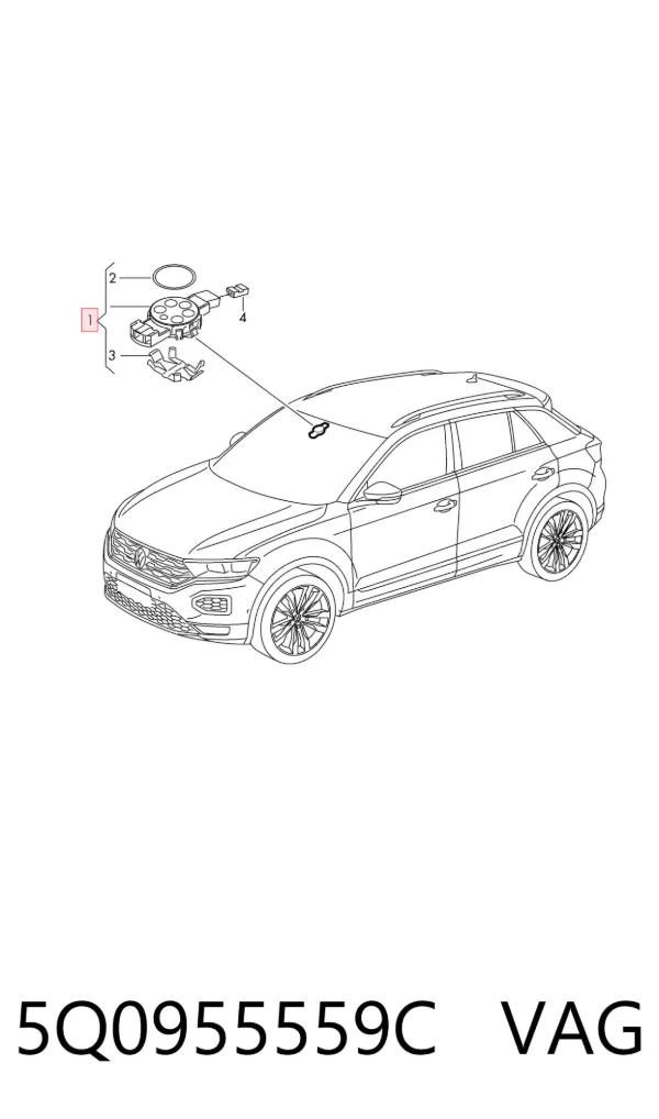 Sensor de lluvia 5Q0955559C VAG