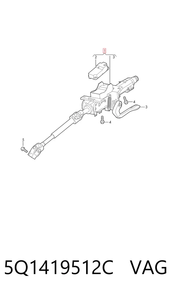Columna dirección Audi Q3 F3B