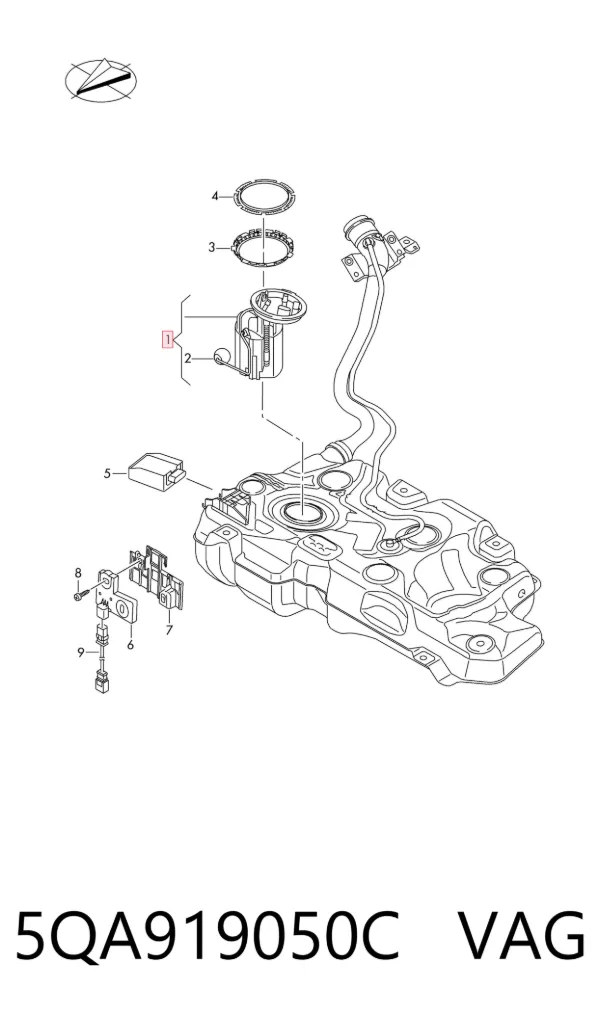 Bomba de gasolina 5QA919050C VAG