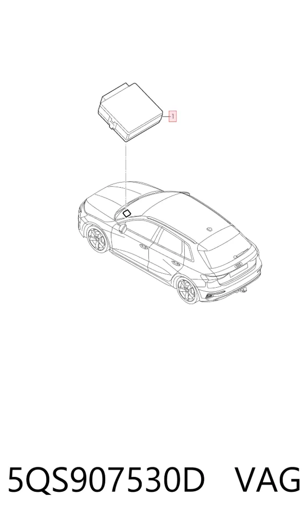 Módulo de interfaz de diagnóstico 5QS907530D VAG