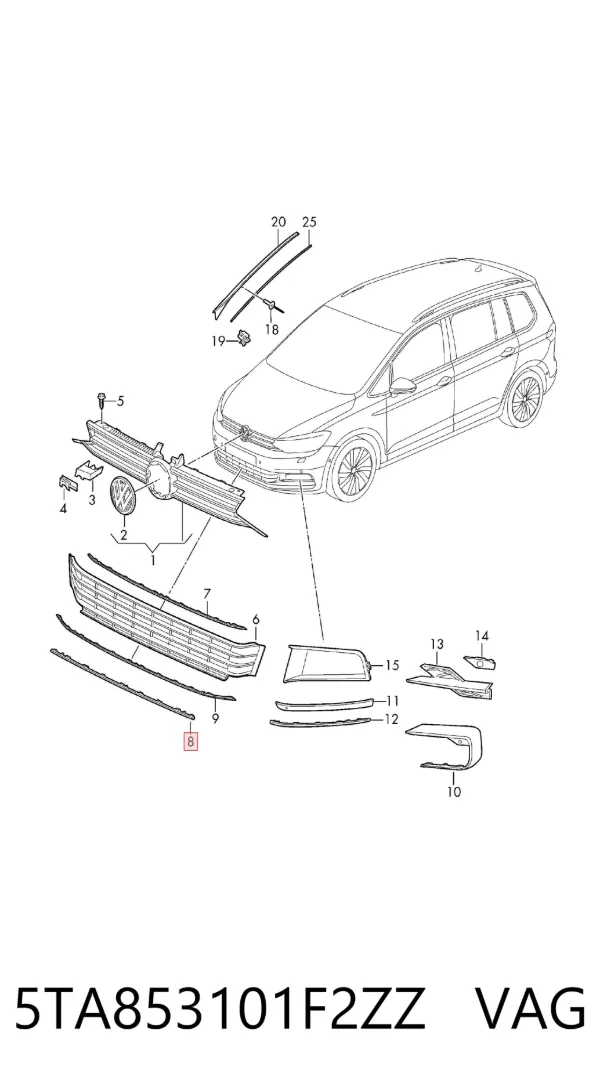  5TA853101F2ZZ VAG