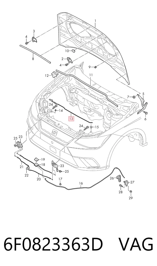  6F0823363D VAG