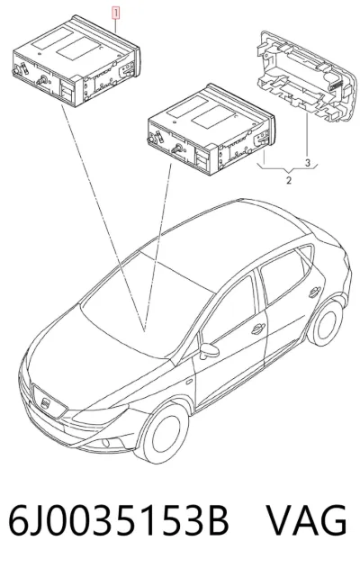 Radio AM/FM VAG 6J0035153B