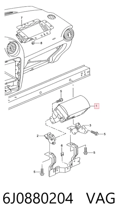 Airbag del pasajero VAG 6J0880204