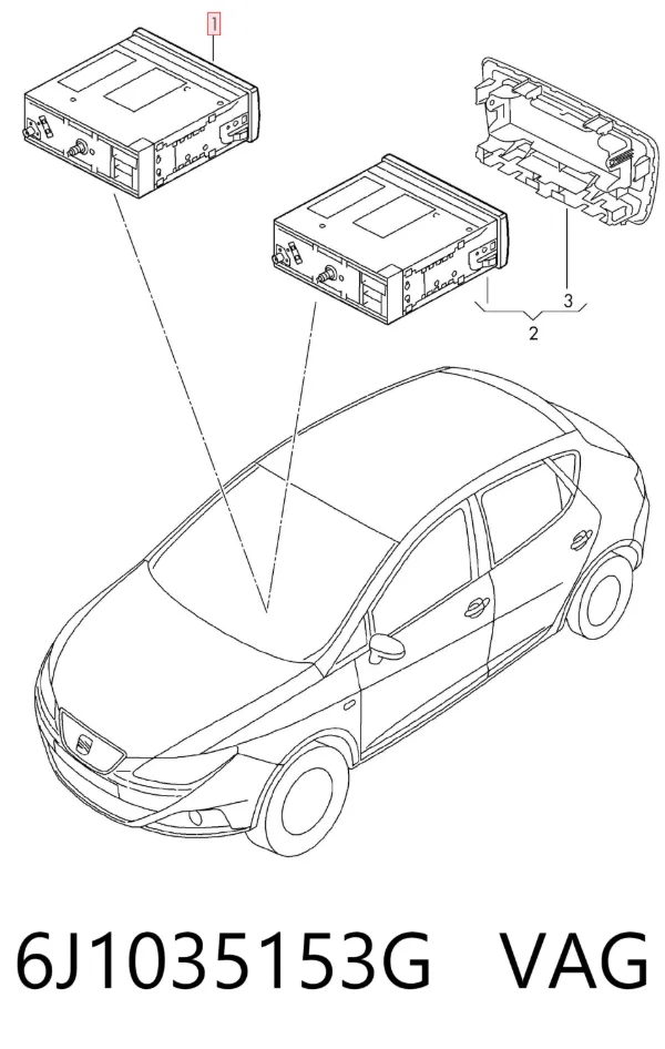 Radio 6J1035153G VAG